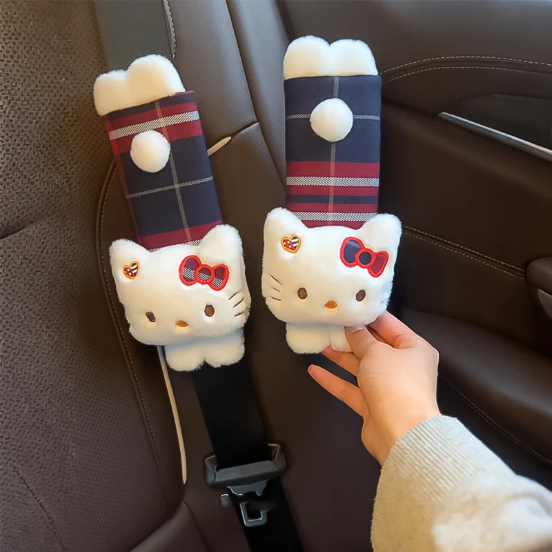 

Cartoon Extended Seat Belt Covers Safety Shoulder Protectors Car Interior Decor Auto Accessories Headrest Waist Pillow