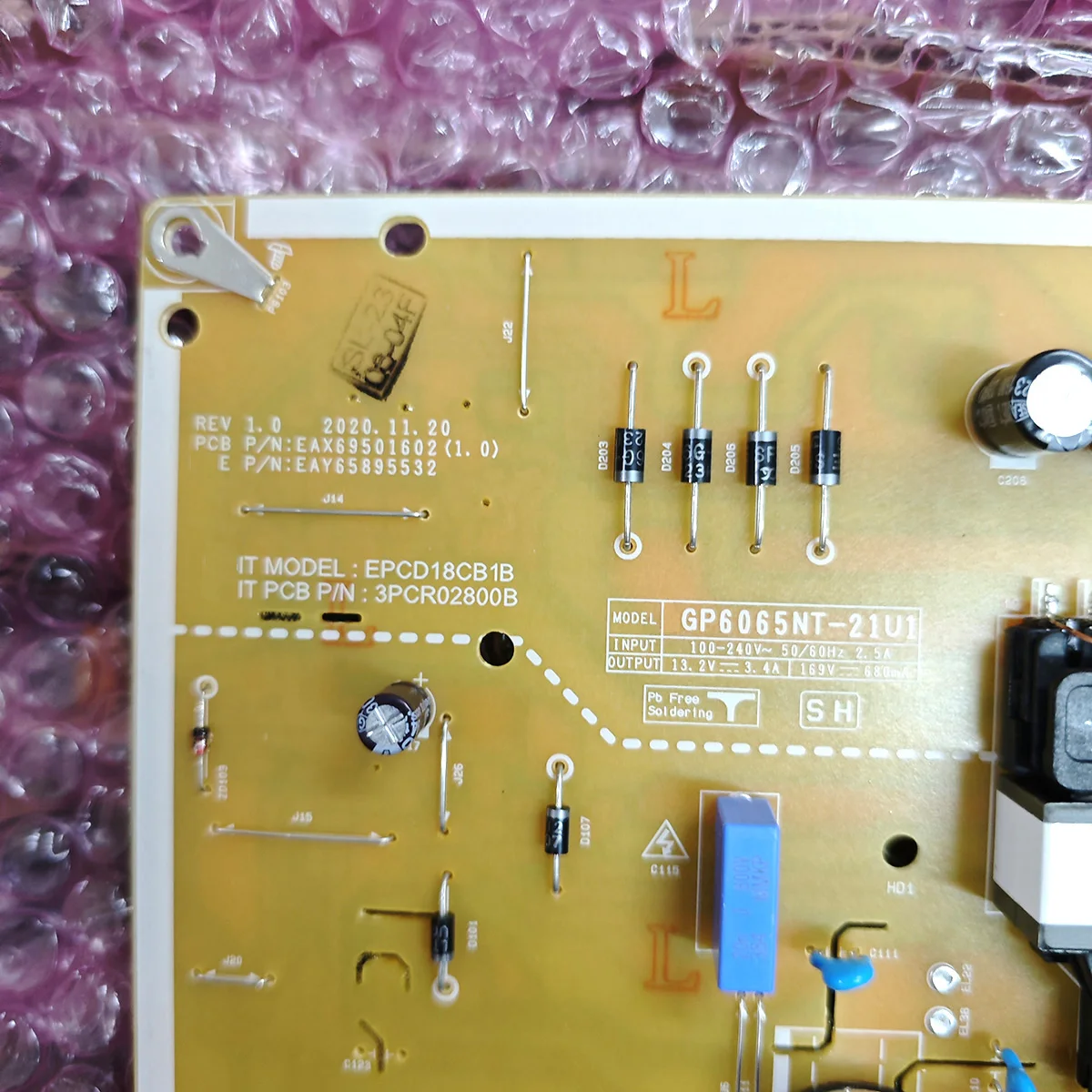 Original power board for GP6065NT-21U1 EAX69501602 EAY65895532