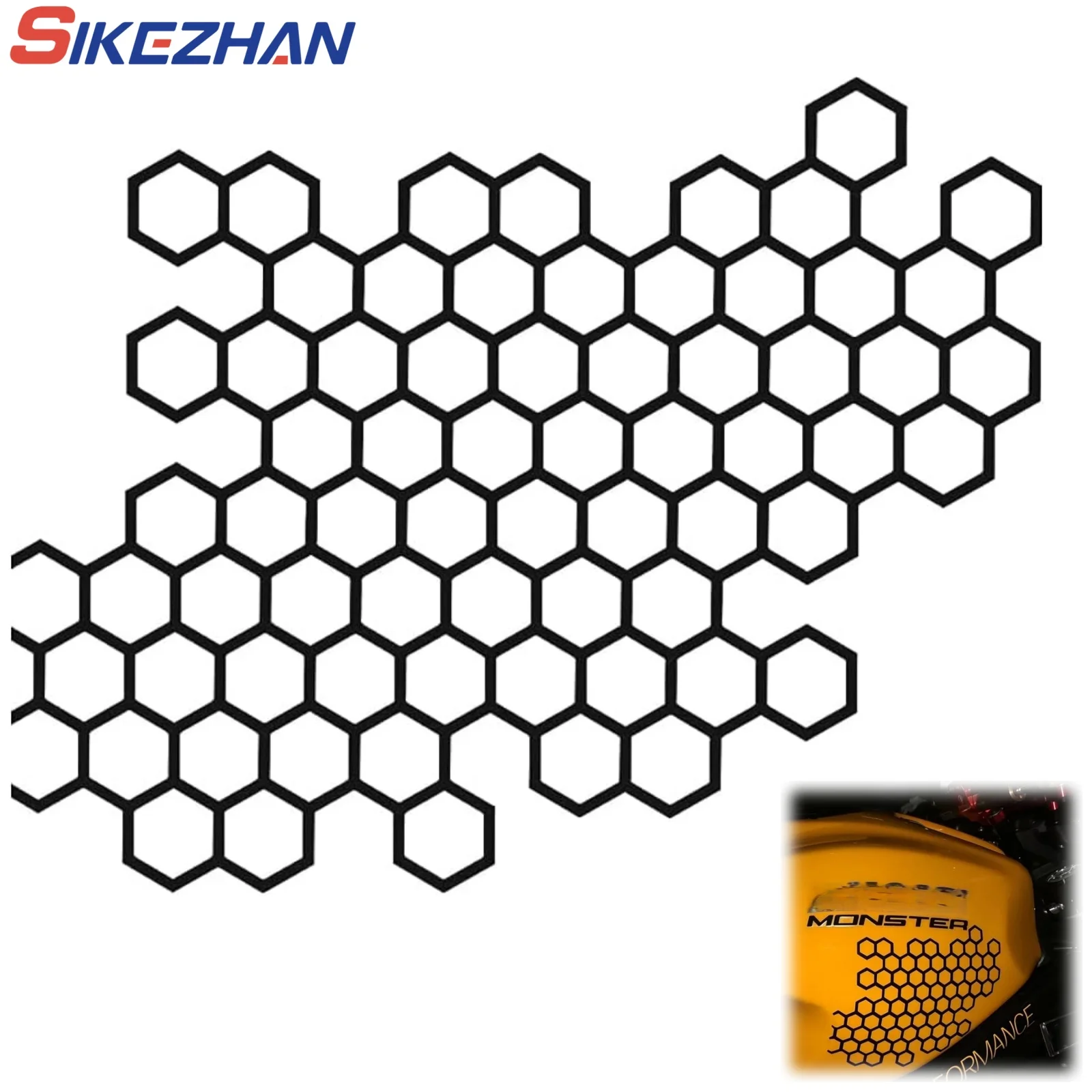 

Сотовые открытые стильные наклейки для мотоциклов для авто, окон, тела, крутые модифицированные наклейки на задние фонари, гоночный шлем, виниловые наклейки