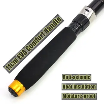 1,8 m-3,6 m karbonový rybářský prut krátký kapesní přenosný přívlačový prut teleskopický kaprový pstruh plážový rybářský prut 6 nejlepší prodej prut na pstruhy - №2