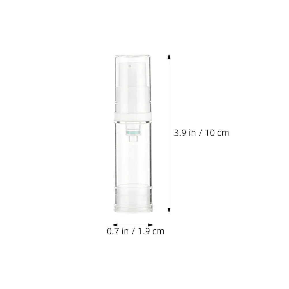 6 szt. Kompaktowych dozowników do podkładu, małe butelki z pompką do balsamu, podróżne, szczelne pojemniki na kremy, serum, wielokrotnego użytku