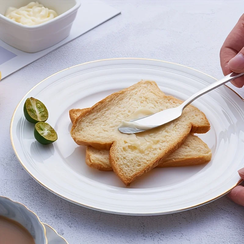 Butter knife Stainless Steel Butter Knife Cheese Long Handle Cheese Bread Jam Cutter Multifunctional Food Tableware