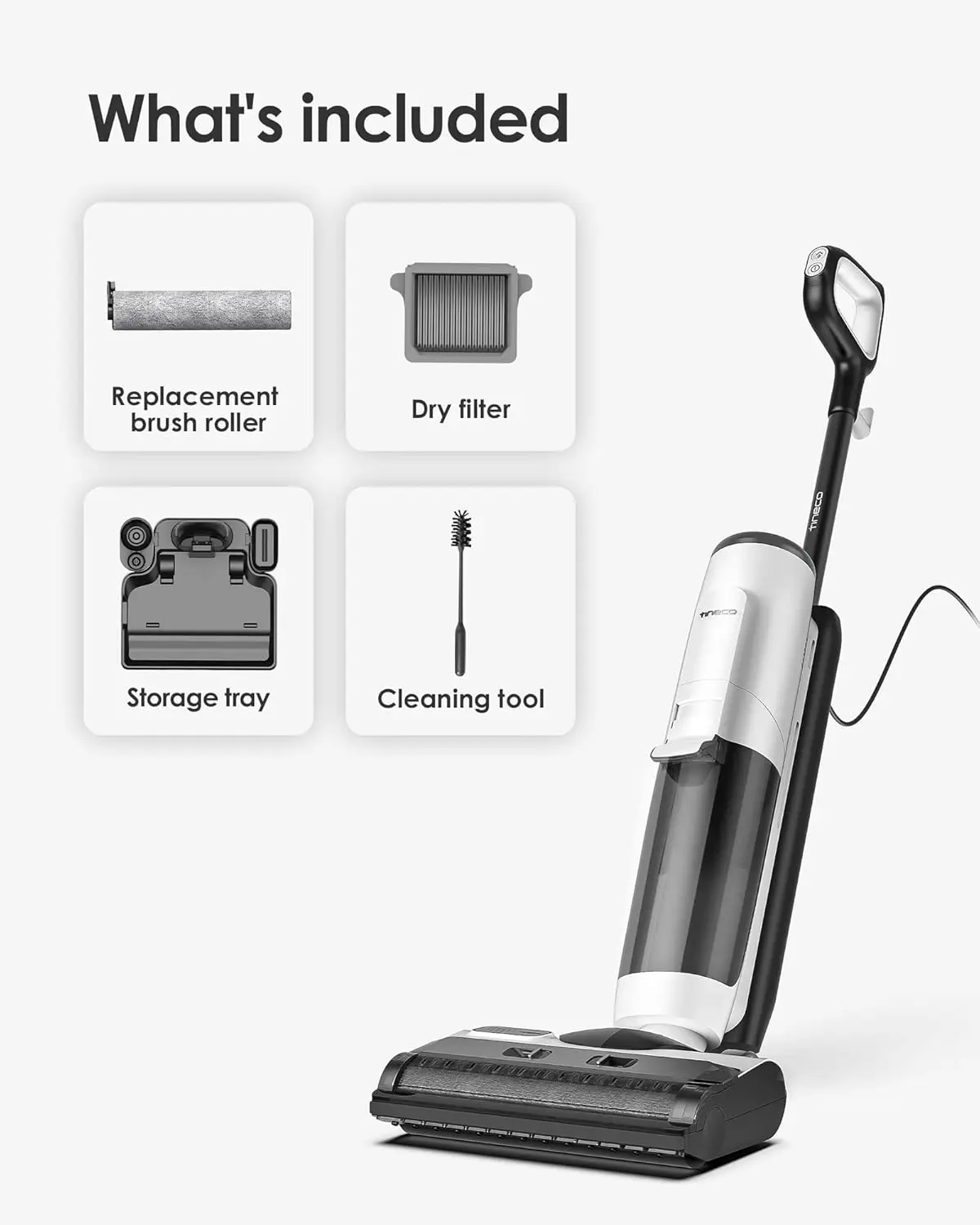 ONE S5 Steam Corded Wet Dry Vacuum All-in-one, Hardwood Floor Cleaner Great for Sticky Messes,