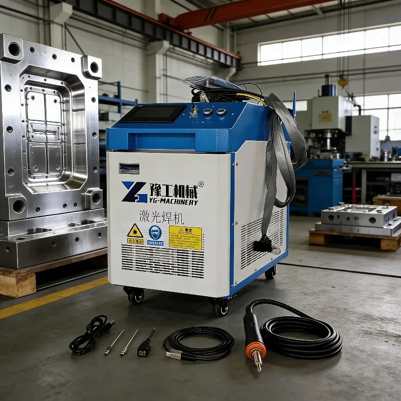 Industrial 3-in-1 Pulse Laser Cleaning Machine Portable Fiber Laser Welder Cutter Marker High-Power Rust Removal Metal Tool