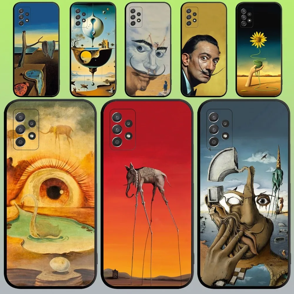 S-Salvador D-Dali Painting Surrealism Phone Case For Samsung Galaxy A20,A21s,A22,A31,A32,A52,A53,A72,73,A80,A91 Soft Black Cover