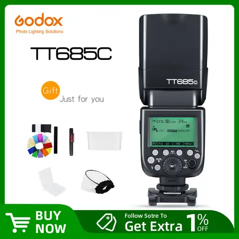 Godox TT685 TT685C TT685N TT685S TT685F TT685O TTL HSS fotocamera Flash Speedlite per Canon Nikon Sony Fuji Olympus Camera