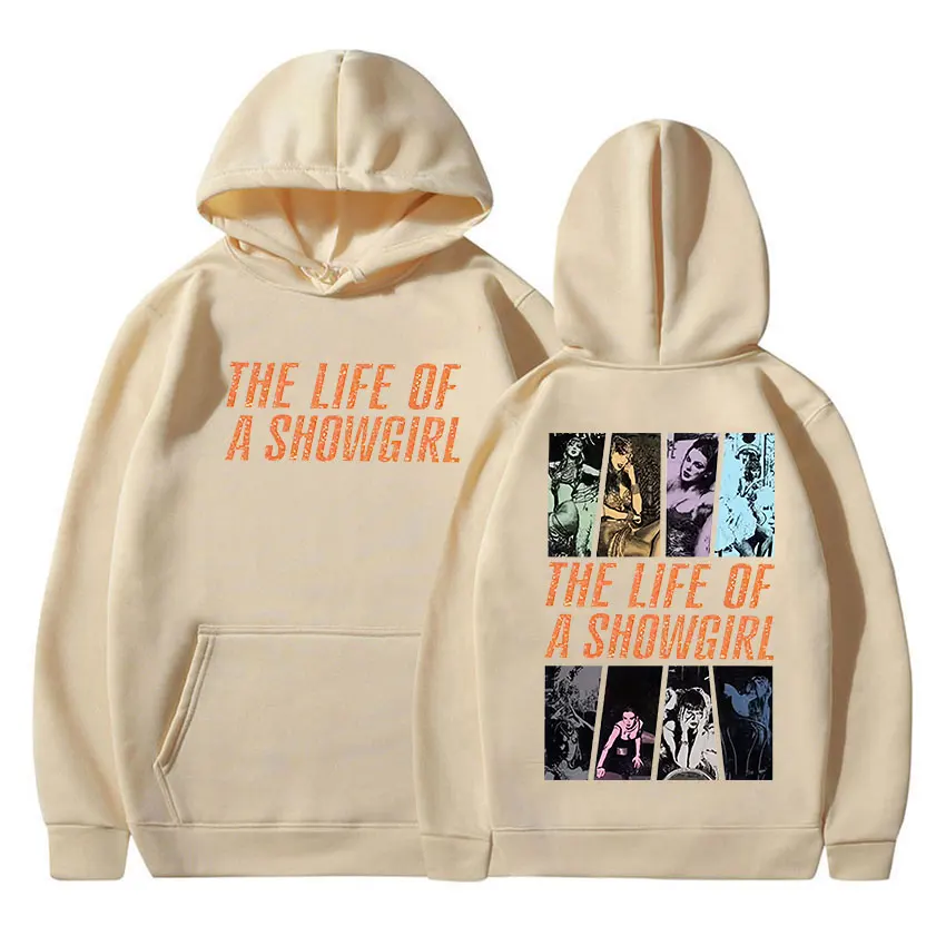 A vida de um showgirl álbum 2025 impressão hoodie masculino feminino moda oversized vintage moletom harajuku roupas pulôver hoodies