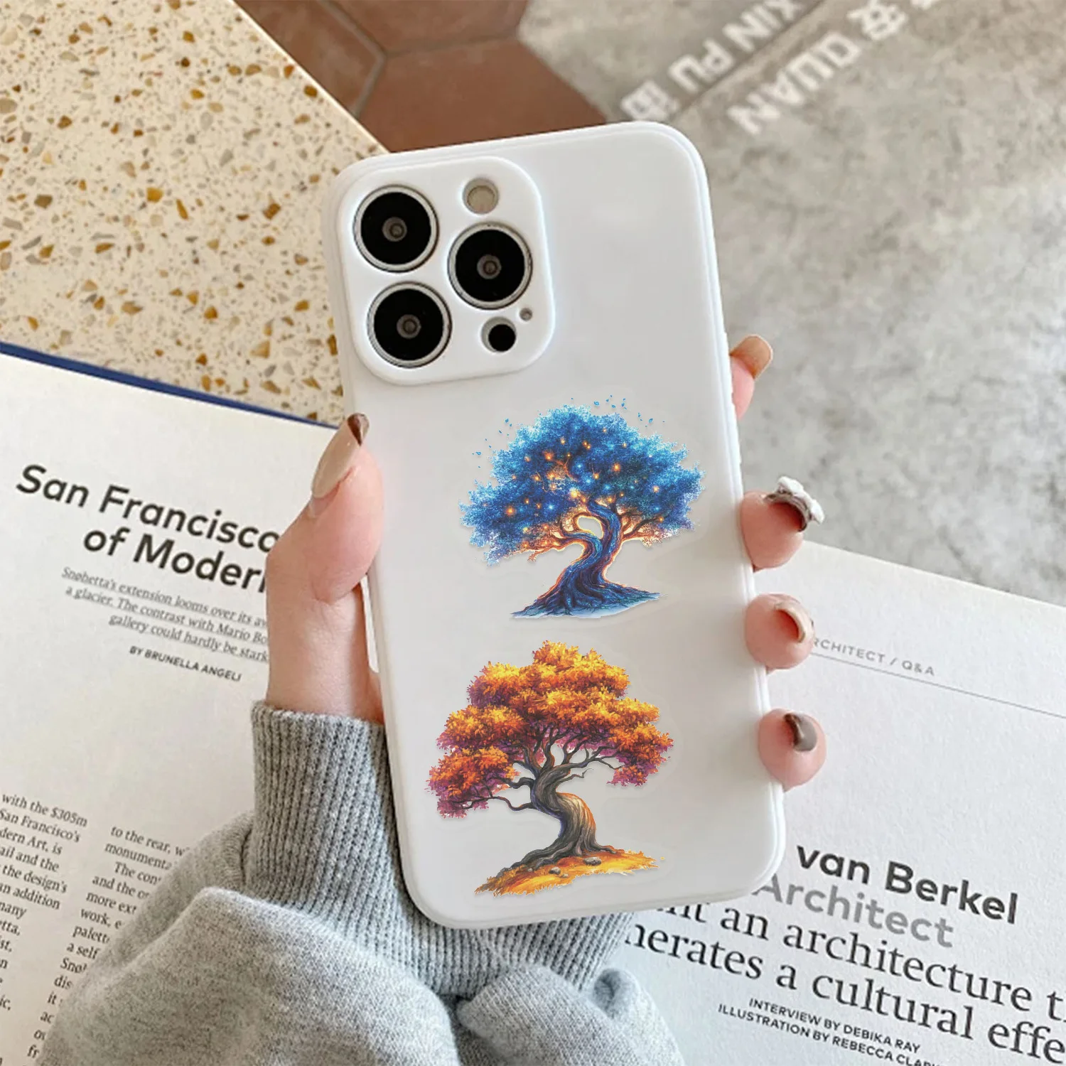 50 قطعة ملصقات الغابات السحرية ماجيك هاوس PET الإبداعية المتكلم جراب هاتف دفتر سكيت دراجة نارية ملصقات