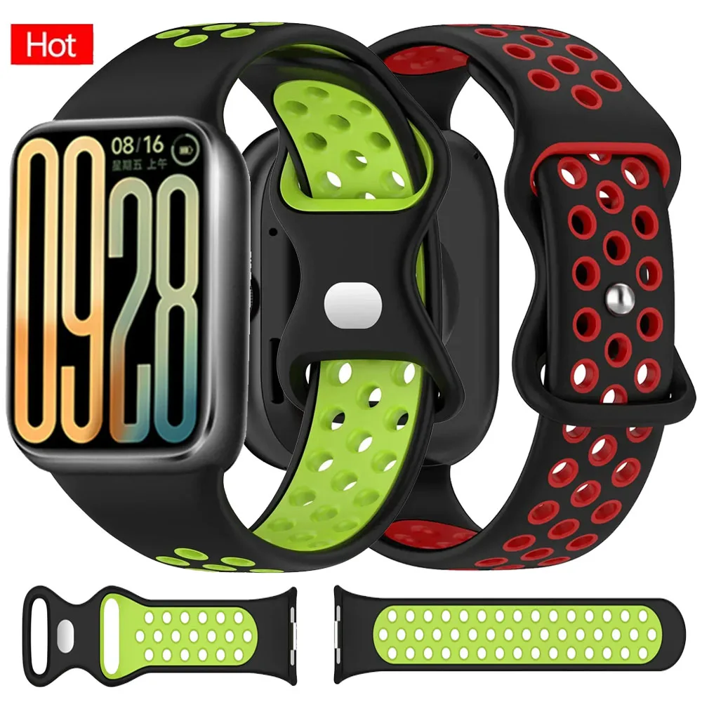 Offizielles Silikonarmband für Redmi Watch 4 5 Bandzubehör Ersatz atmungsaktives Armband Armband Xiaomi Band 8 9 Pro Gürtel