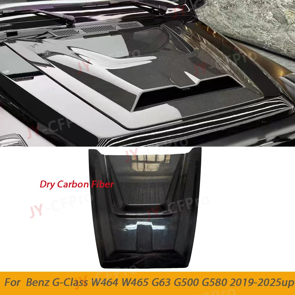 

W464 W465 Dry Carbon Fiber Bonnet Hood Scoop Cover Body kit For Mercedes Benz G-Class W464 W465 G63 G500 G580 2019-2024 2025up