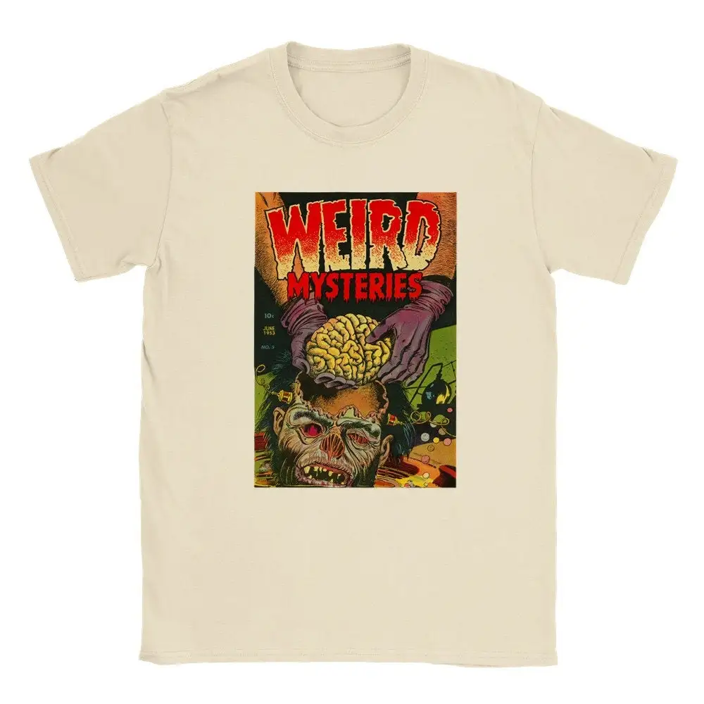 Weird Mysteries Vintage T Shirt Pulp Mystery Cover Art Tribute Halloween Horror