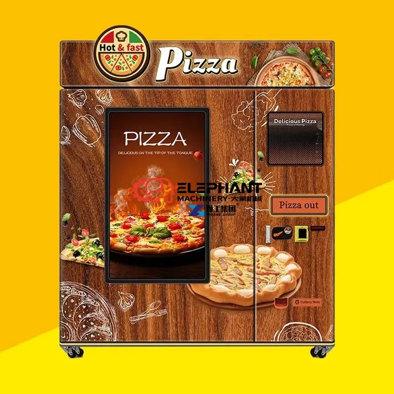24 Hour Drive Thru Pizza Vend Machine Pizza Maker Machine Distributeur Automatique De Pizza Vending Machine Manufacturers