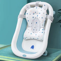 Baby Bathtubs Pad Non-Slip Home Bathroom Newborn Bath Tub Mat Support Star Crown Printed Bath Bed Infant Shower Pads Net