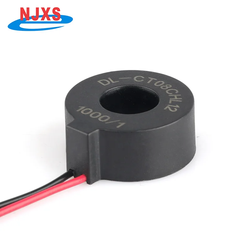 NJXSE DL-CT08CHL12 1000/1 2000/1 Current Transformer Precision Toroidal CT AC 1A 5A 10A 20A 30A 50A 60A Mini Current Transformer