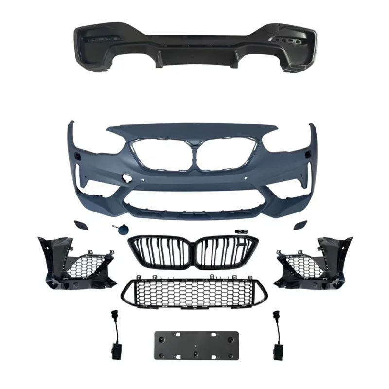 M2C Style Conversion Kit Front Bumper Rear Diffuser Grille for  1 Series F20 F21 LCI 2015-2019 Facelift Sport Upgrade