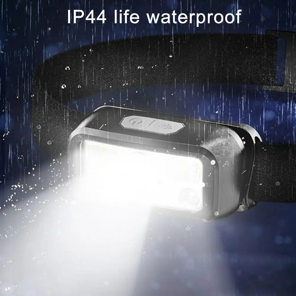 Mini Led Sensor Lamp Usb Rechargeable Flashlight Lights Modes Camping 6 Torch Led Search Waterproof J1o5