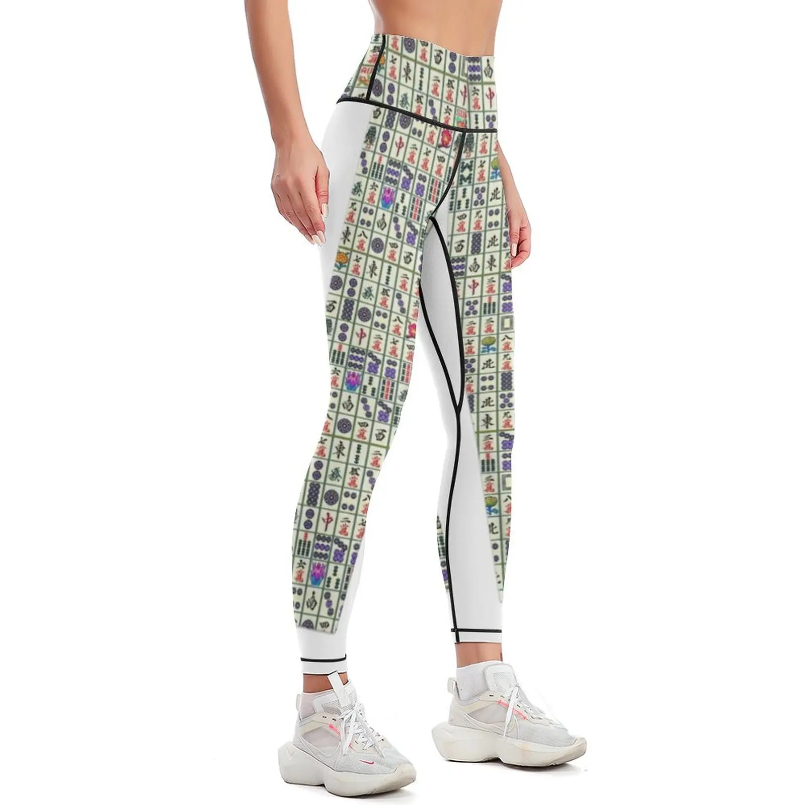 Mahjong Leggings sport pants for fitness sports for push up Womens Leggings