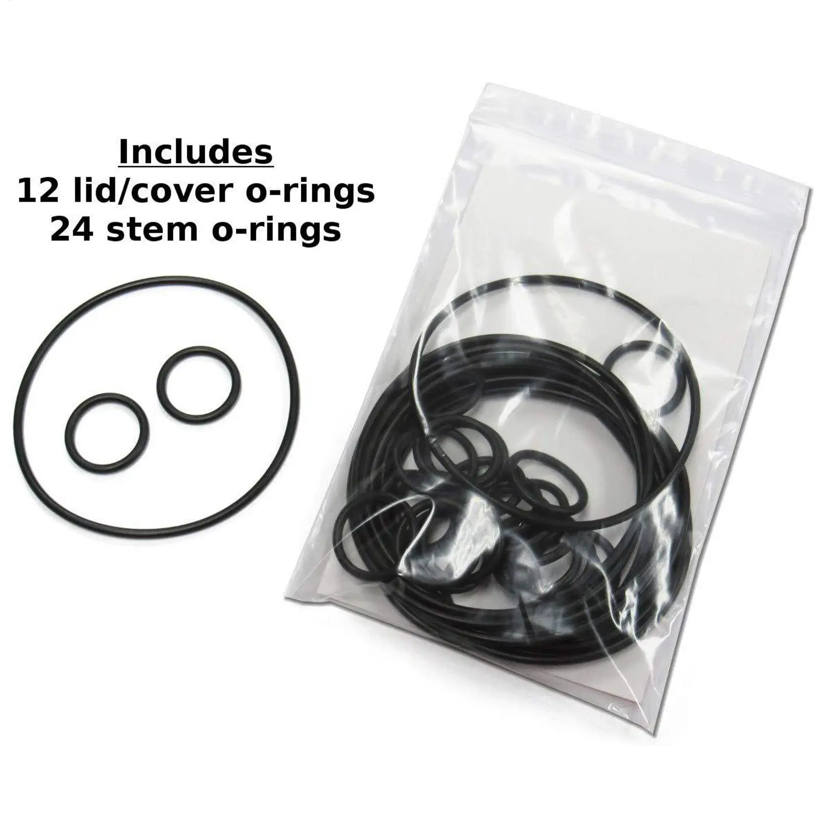 O Ring Assortment Kit 36 Pieces Precise Installation Replacement Rubber O Ring Assortment Kit For Pool Filtration Water