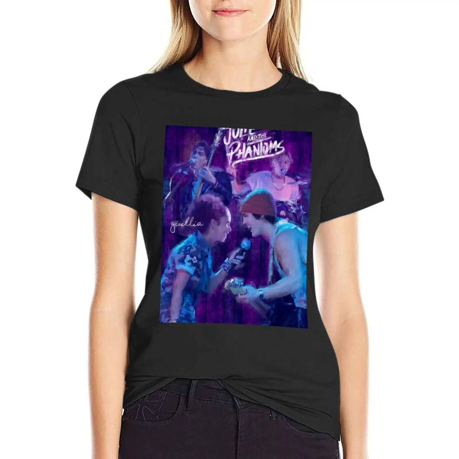 Julie and the Phantoms digital painting T-Shirt cute clothes cute tops clothes for Women