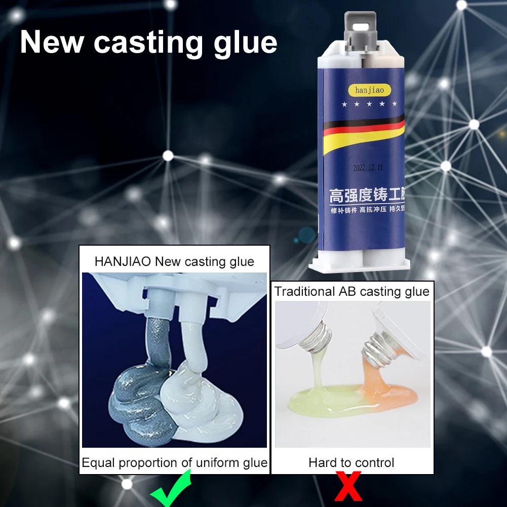 Extra Strong Casting Repair Glue Heat Resistant Metal Epoxy Glue Heavy Duty Liquid Metal Welding Filler for Stone Ceramic Steel