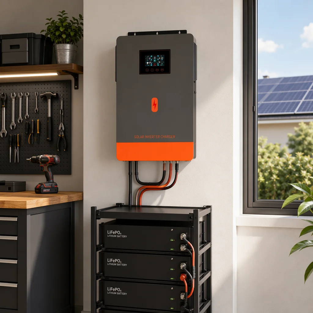 PowMr EU 13.2KW 220Vac Max. PV 8000W*2 MPPT All In One Solar Inverter For Energy Storage Solar System