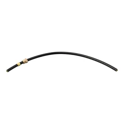 Air Compressor Tube Air Compressor Hose 300mm Length Black Color Check Valve Connection Copper Lock Cores Nylon Material