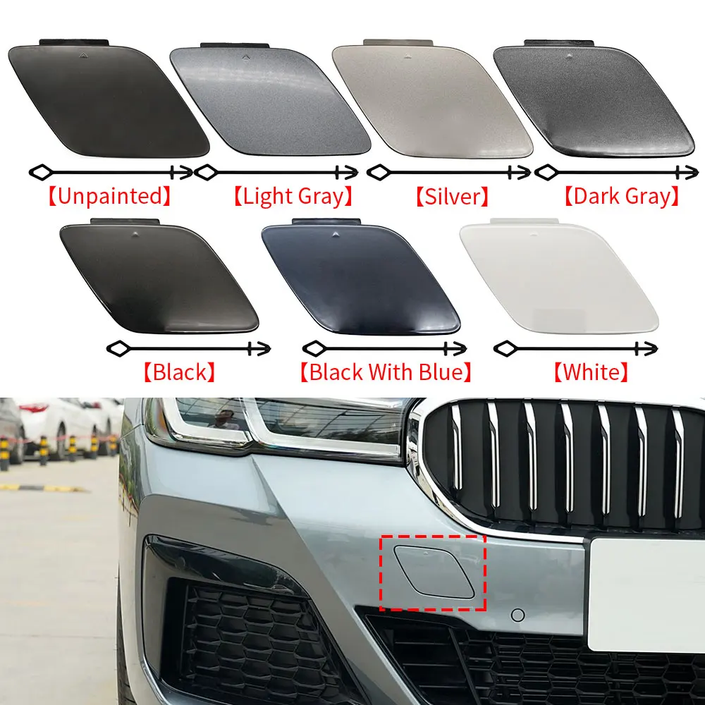 For BMW G30 LCI M Car Front Bumper Tow Hook Cover Cap Black For BMW 5 Series M Sport 2021-2023 520 530 535 540i M 51119852446