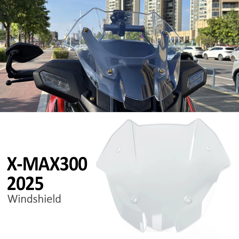 

Motorcycle Sport Windshield WindScreen Visor Viser For YAMAHA XMAX300 Xmax300 XMAX 300 X-MAX300 X MAX 300 2025