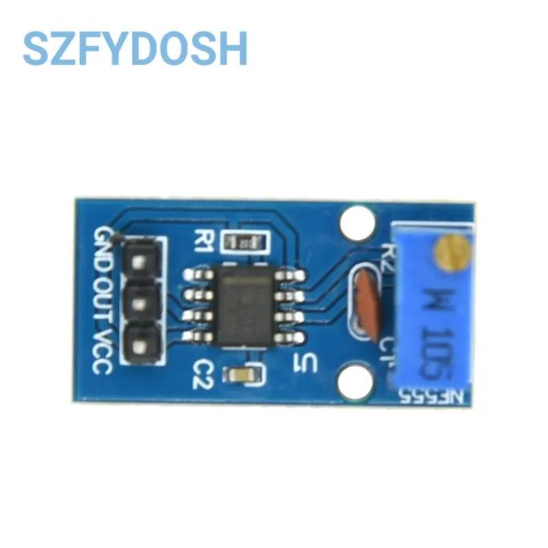 Ne555 adjustable frequency pulse generator module