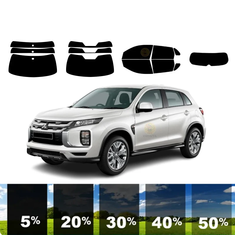 

precut Removable Window Tint Film For Car 100% UVR 5%-35%VLT Heat Insulation Carbon ﻿For MITSUBISHI ASX 4 DR SUV 2011-2023