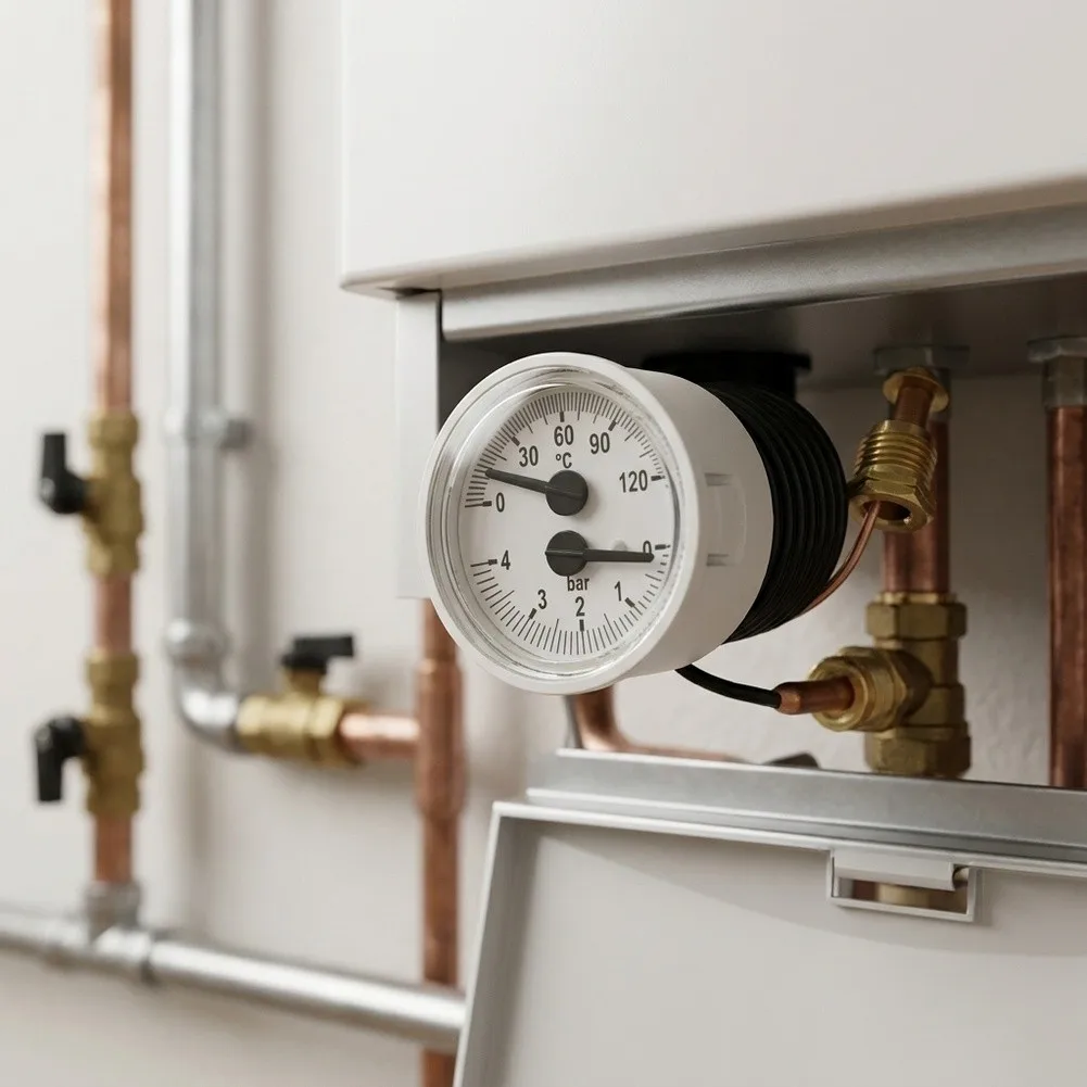 For Standard Gas Water Heaters Boiler Pressure Gauge For Home Heating Maintenance Wall-mounted Boiler Pressure Solution