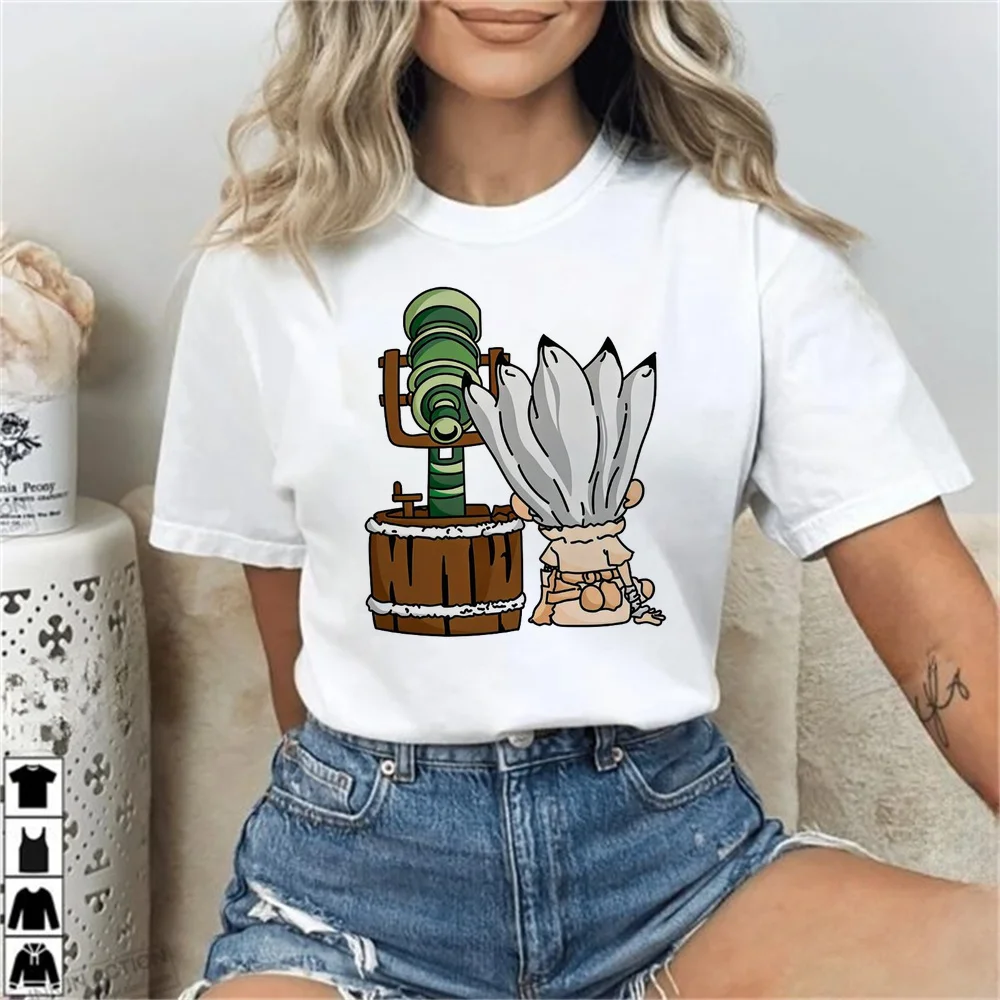 Dr Stone top tees teen cheap Retro graphic dollette summer tshirt summer japanese cute graphic 2000s
