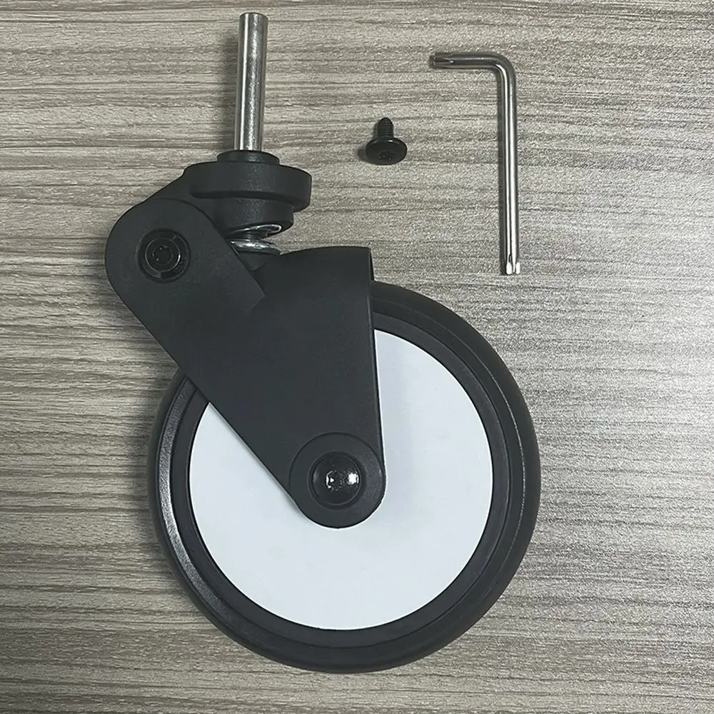 Front Rear Wheels With Tools Stroller Accessories PU Tyre Side Cover Screw Clip Type Stroller Wheels Wheel Axle  Accessories