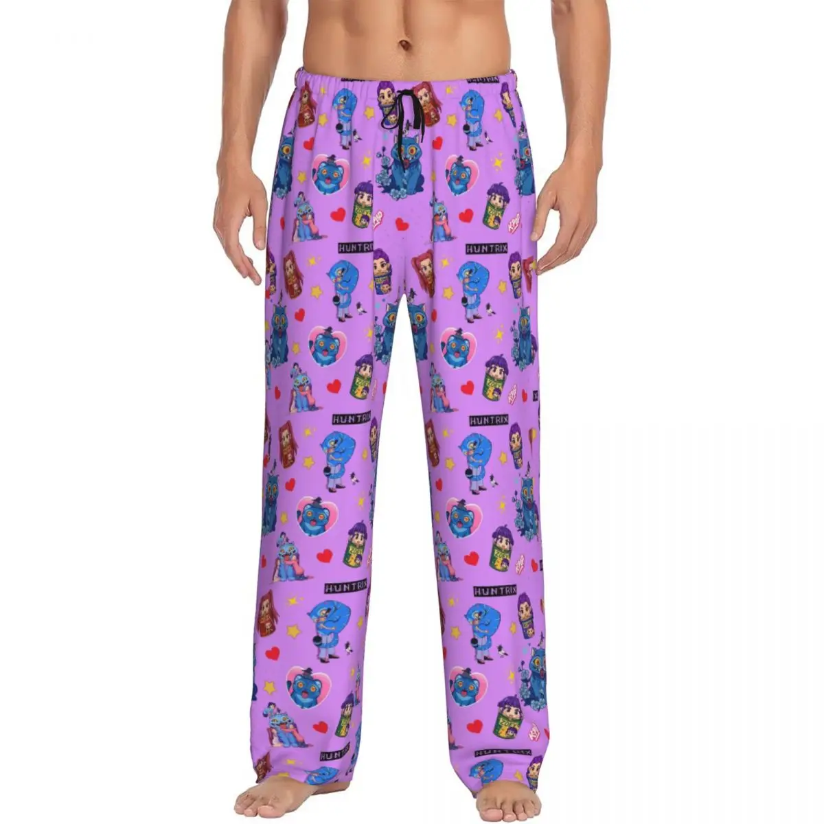 

Custom Men's K-KPop D-Demon H-Hunters Poster Pajama Pants Printed Anime Cartoon Sleep Sleepwear Bottoms with Pockets