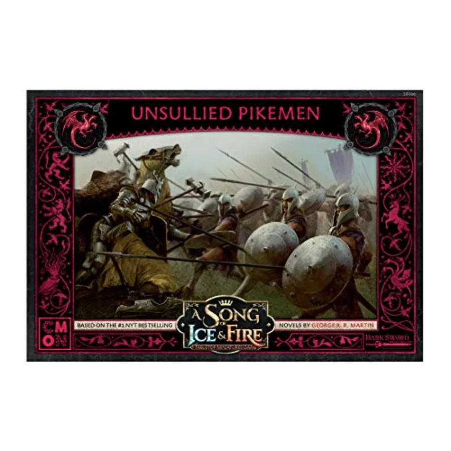 

A Song of Ice and Fire Tabletop Miniatures Unsullied Pikemen Unit Box - Elite Soldiers of Discipline and Strength, Strategy Gam