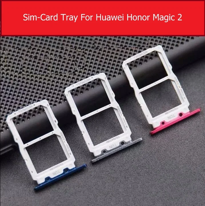 Sim Card Tray Adapters For Huawei Honor Magic 2 TNY-TL00 Sim Card Reader Slot Socket Holder Replacement Repair Parts