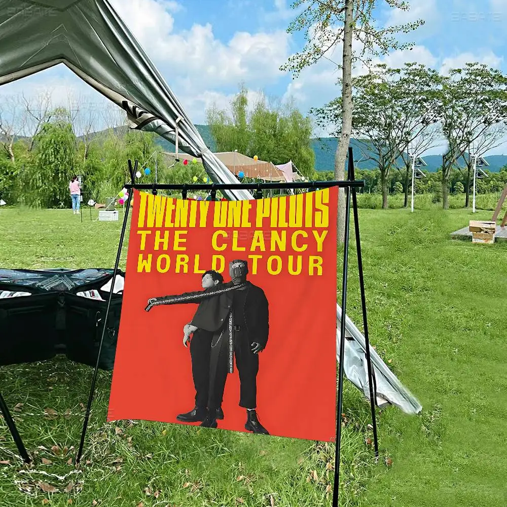 الفرقة T-Twenty O-One P-Pilots لتقوم بها بنفسك العلم للأسرة مجموعة صور غرفة المعيشة المنزل النوم ديكور جدار ديكور فني راية #3