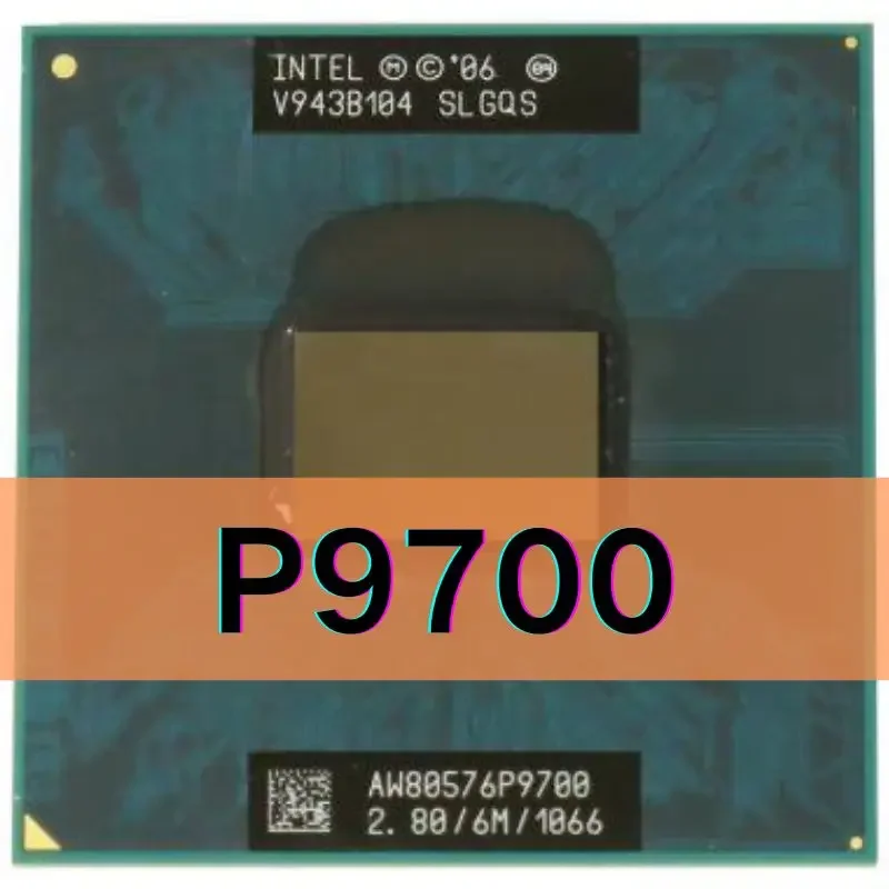 Duo Mobile P9700 SLGQS 2.8 GHz Dual-Core Dual-Thread CPU 6M 25W Socket P