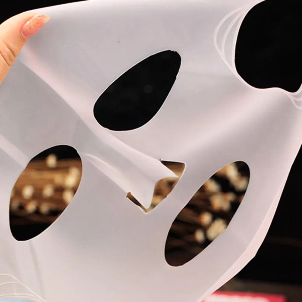 5Pcs Silicone Face Mask Cover Reusable Non-Slip Ear Hook Design for Home Facial Skincare Beauty Mask Film view 5