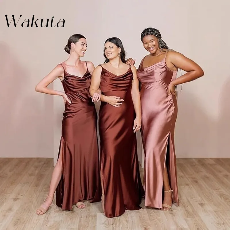 Wakuta American Vintage Swing Neck Strapless Solid Party Evening Dress Sexy Backless Slim Halter Cocktail Vestido Elegante Mujer