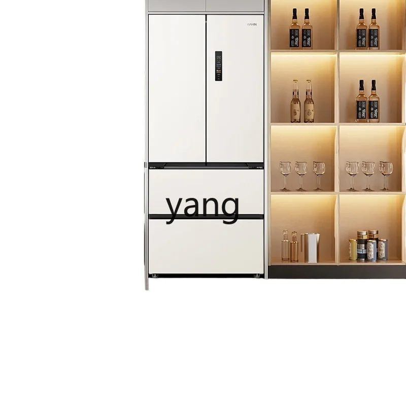 lcx French zero embedded refrigerator household multi-door double door large capacity 60CM ultra-thin bottom heat dissipation