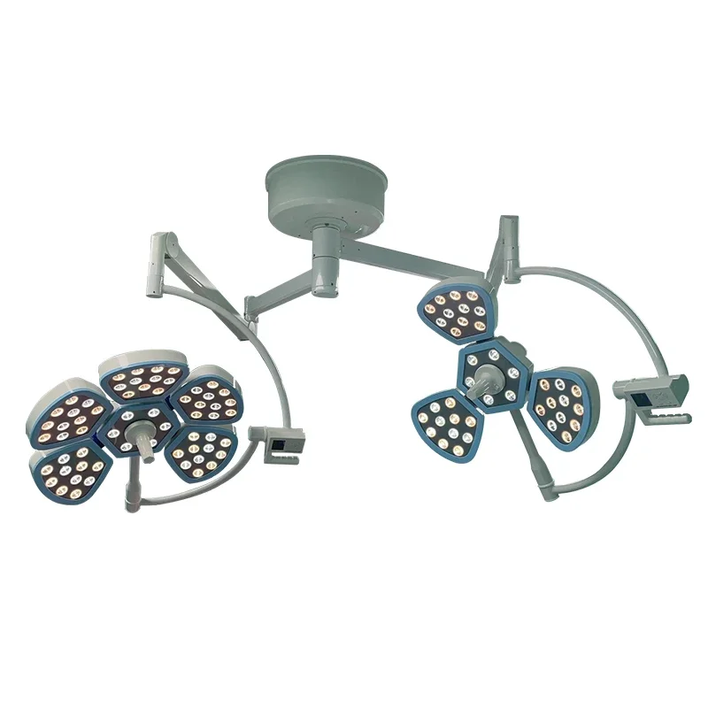 Double-Head Flower Type LED Lamp Shadow-less Ceiling Light for Operating Theater Optimal Operation Lighting