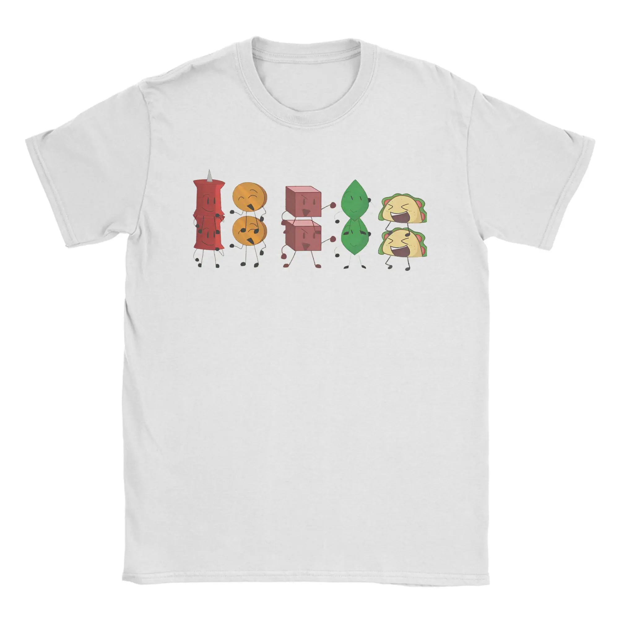 

BFB Battle For Dream Island Men's T Shirt Vintage Tees Short Sleeve Crewneck T-Shirt 100% Cotton Adult Clothing