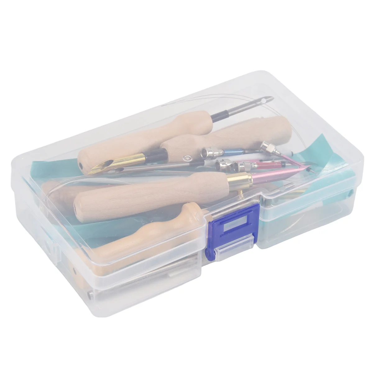 

A06K 17 шт., набор перфораторов, наборы игл для вышивания, регулируемый инструмент для перфорации, ручка для вышивания с деревянной ручкой