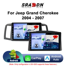 For JEEP Grand Cherokee 2004-2007 Android Car Radio Automotive Multimedia Player GPS Navigation Carplay Touch Screen Auto Stereo