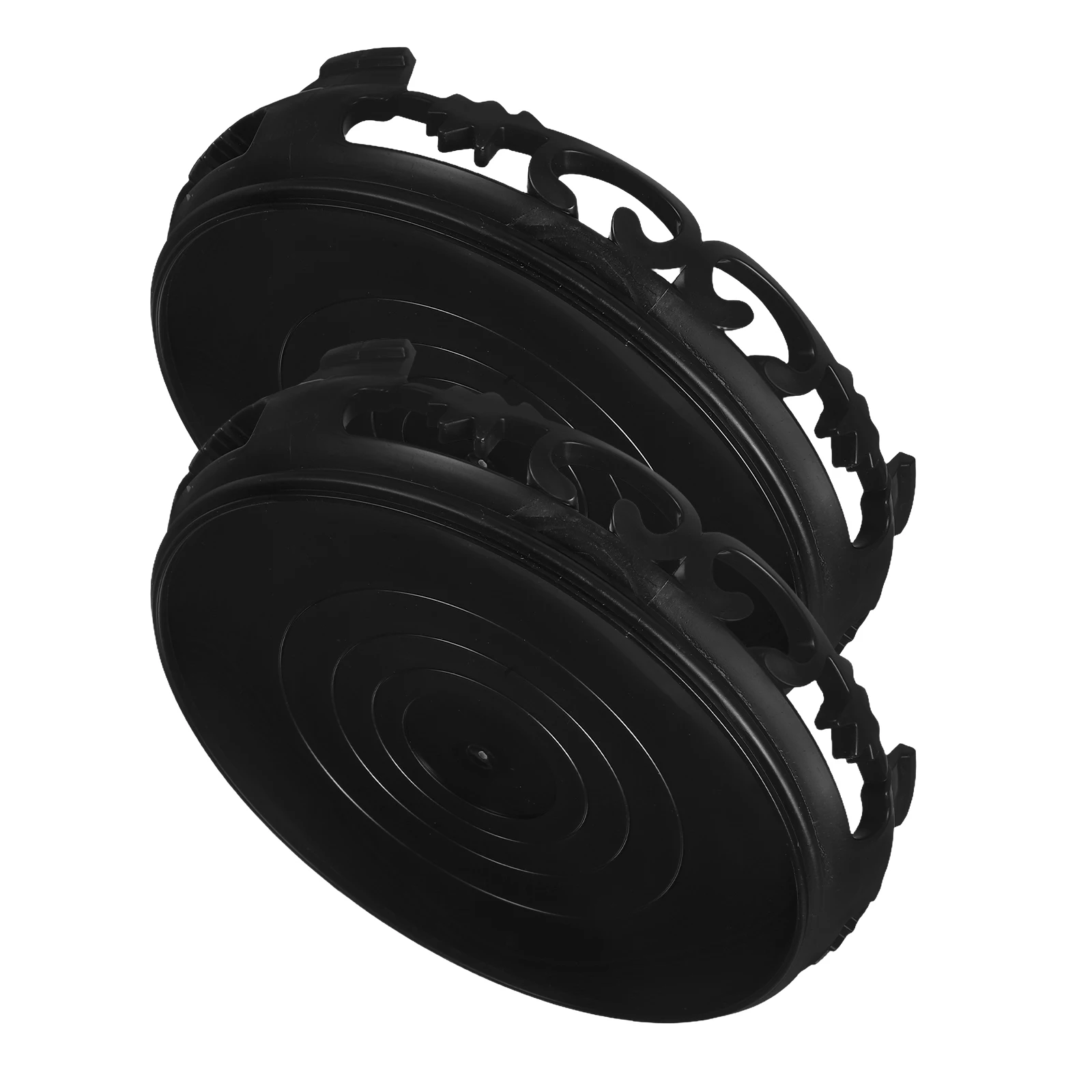 2pcs Tray Round Teapot Pedestal Base Water Collector Lightweight Plastic Yoga Decor Stand Plant Stand Home Decor