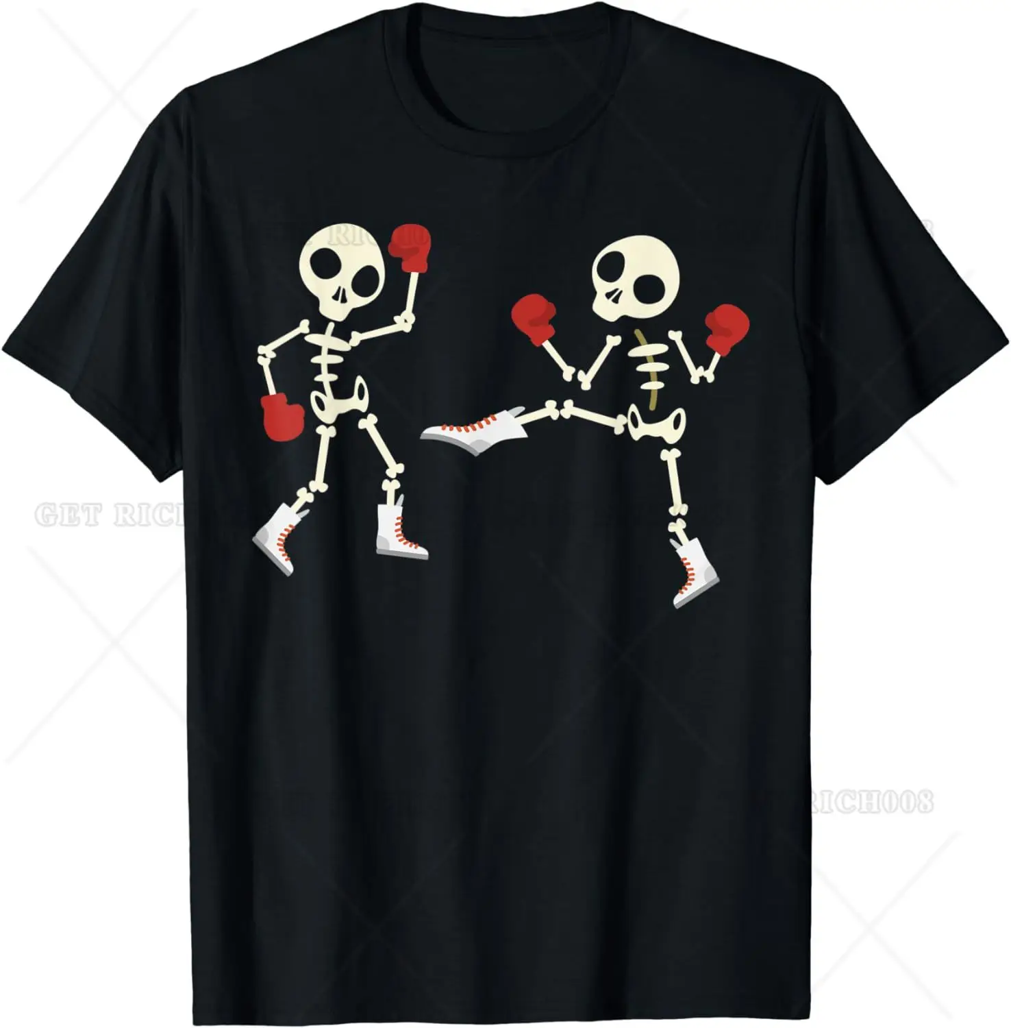 

Cute Bone Boxing Shirt for Cool Men and Women with Humors T-Shirt for Unisex Streetwear Graphic Short Sleeve Cotton