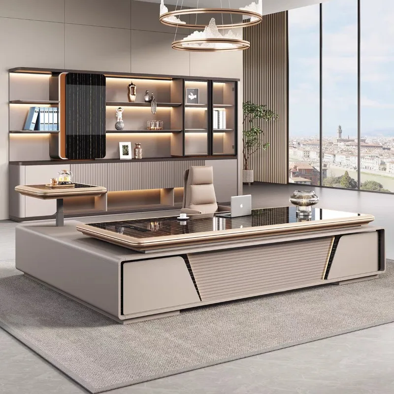 

Computer Desk Office L Shaped Desk with Drawers Room Offices Work Table Youth Desks Height Adjustment Table Gaming Tables Motion