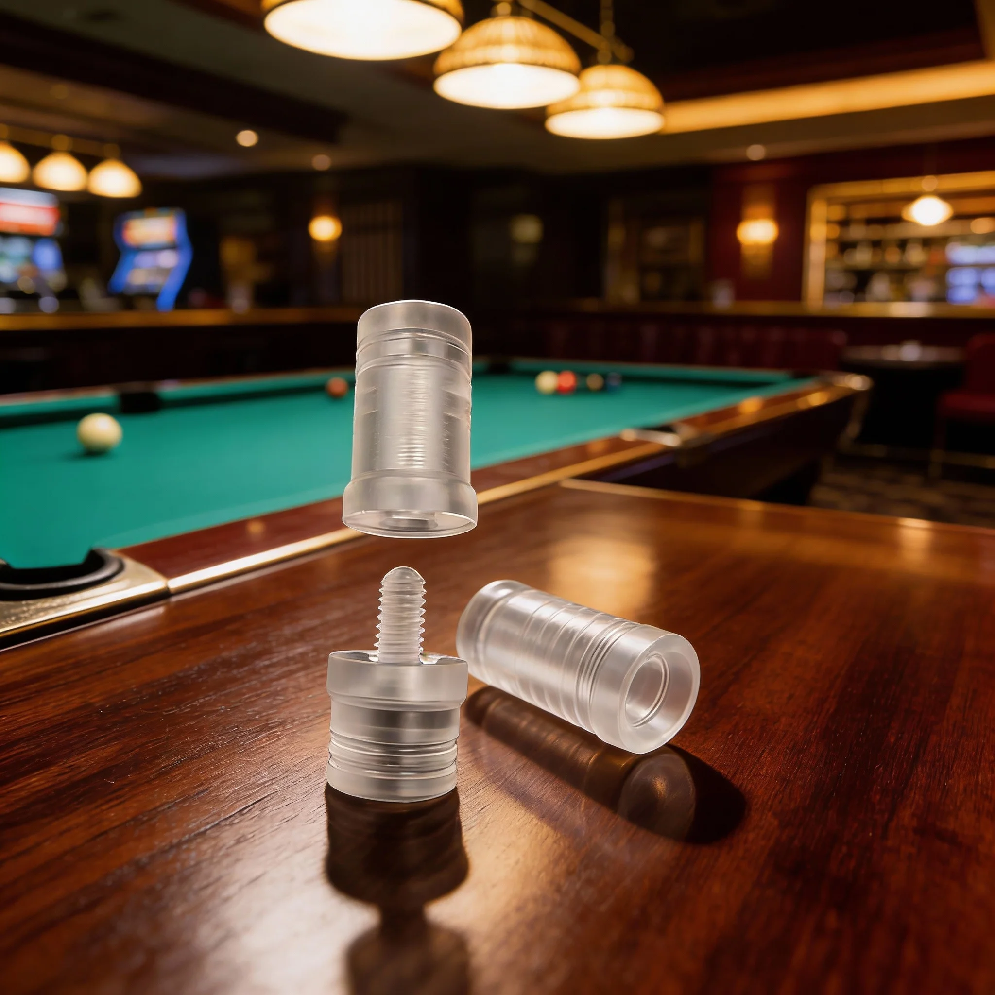 

1 Pcs Billiards Pool Cue Joint Protector 5/16-18 Inch Acrylic Joint Thread Cap Transparent Indoor Billiards Replacement Parts