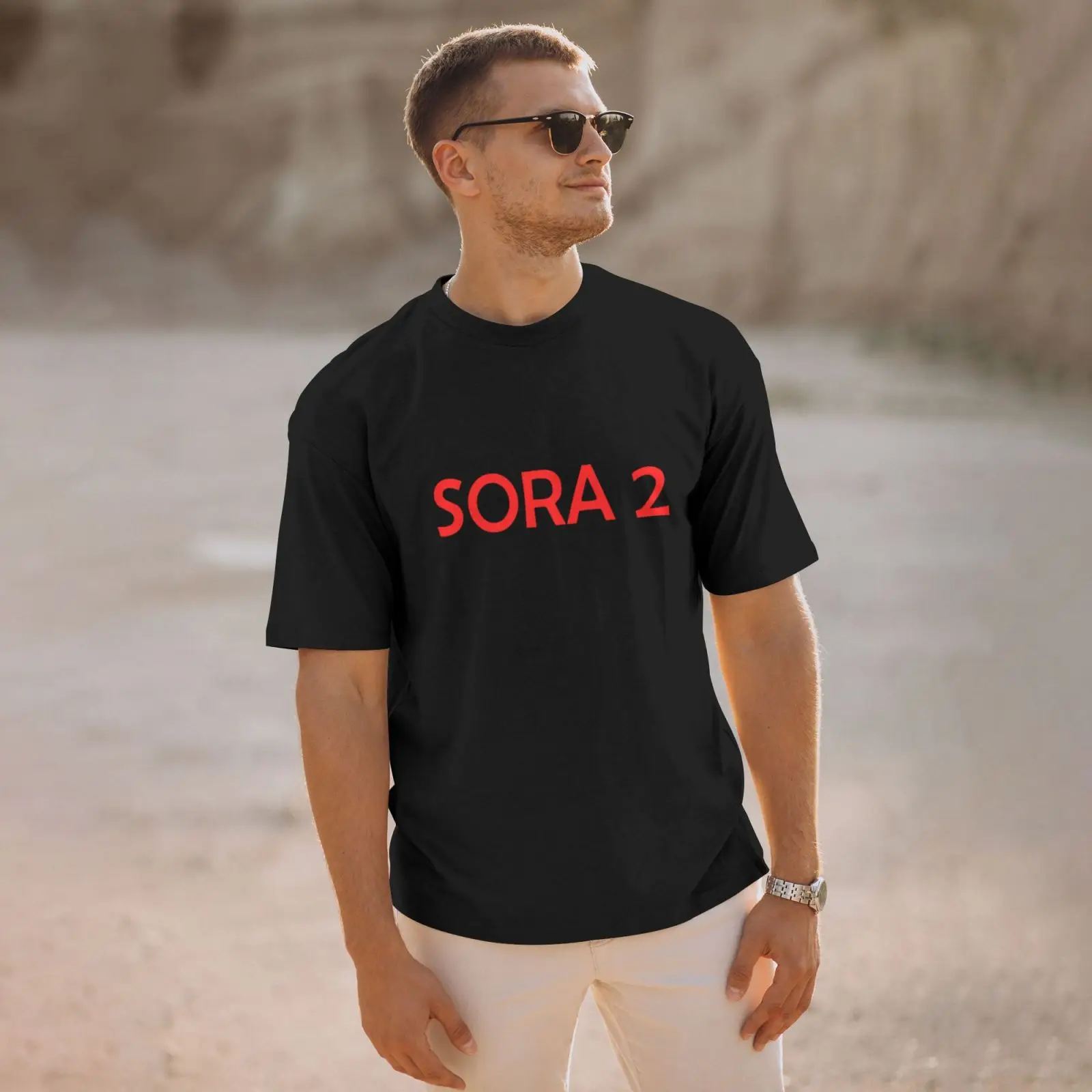 Sora2 طباعة مضحك نمط طباعة الرجال معطف مضحك تي شيرت مطبوع الصيف الفكاهة تي شيرت لينة القطن الشارع تي شيرت #5
